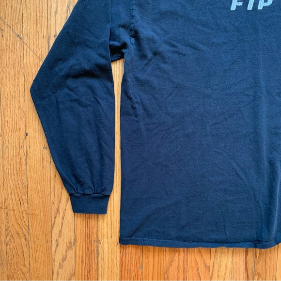 FTP Black Logo Longsleeve Crewneck T-Shirt - Picture 2 of 8
